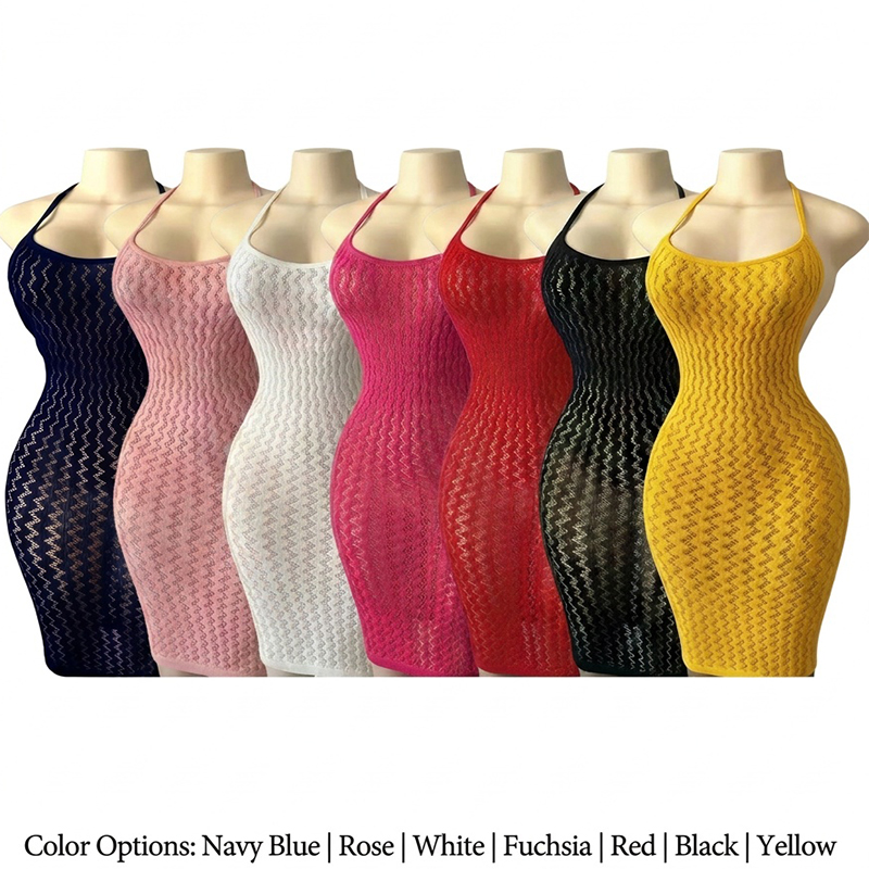 Gaun Pantai Jaring Wanita, Mod - Sexy Mesh Sheer Bodycon Dress ulasan dan harga